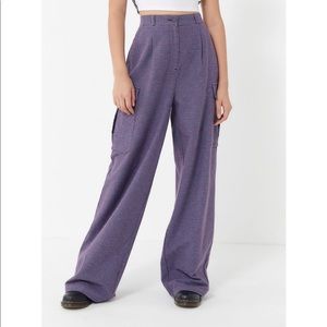 Urban Outfitters Natalia Plaid Wide Leg Pant